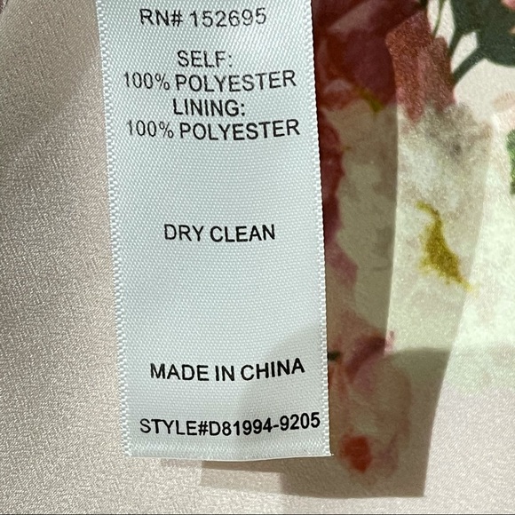 Floral Rouched Sleeve Off the Shoulder Pink Dress - Picture 6 of 6